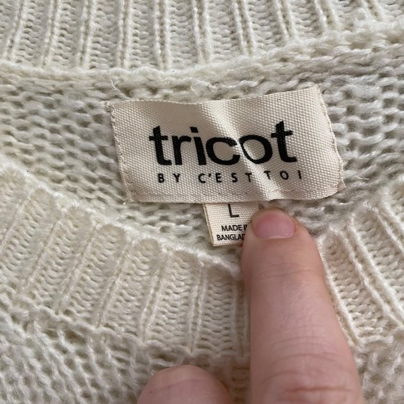 Tricot by C'est Toi Sweater Size L - Picture 3 of 6
